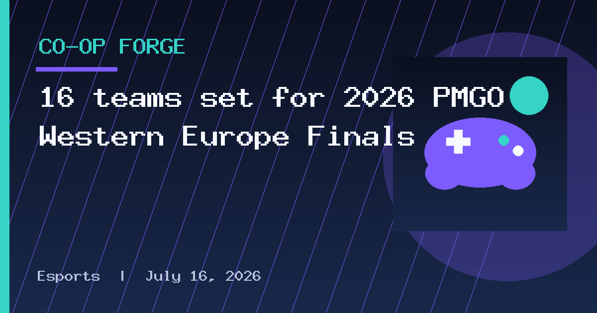 16 teams set for 2026 PMGO Western Europe Finals