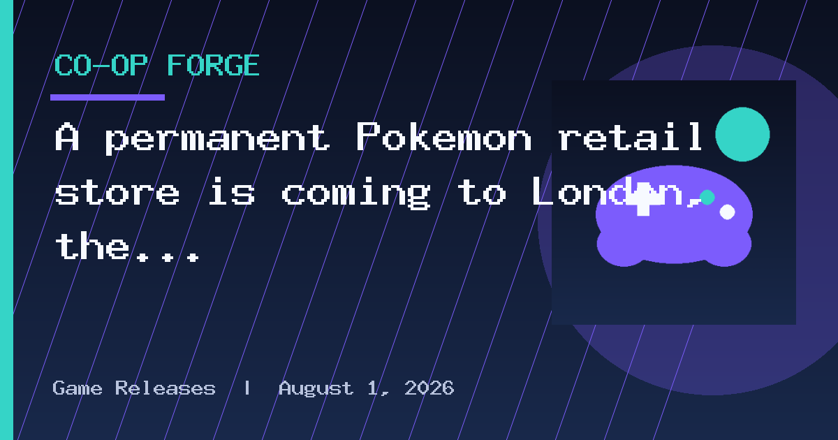 A permanent Pokémon retail store is coming to London, the first of several