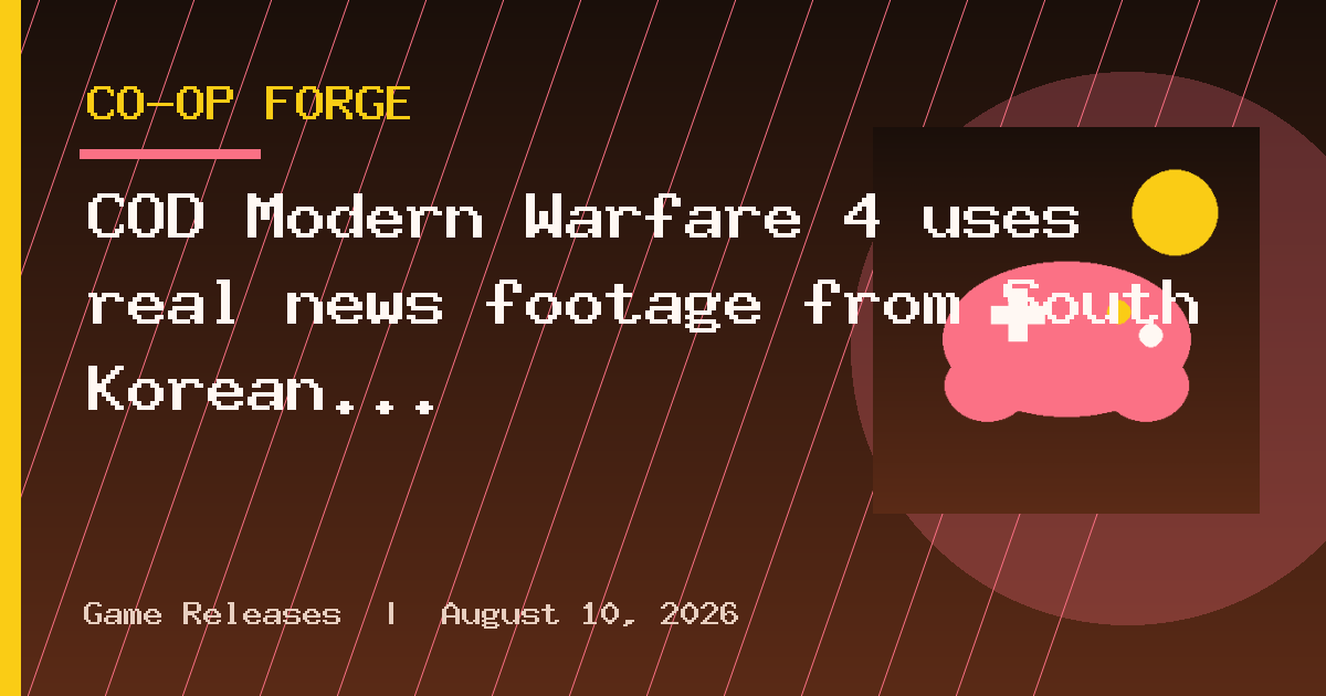 COD Modern Warfare 4 uses real news footage from South Korean tragedy, is urged