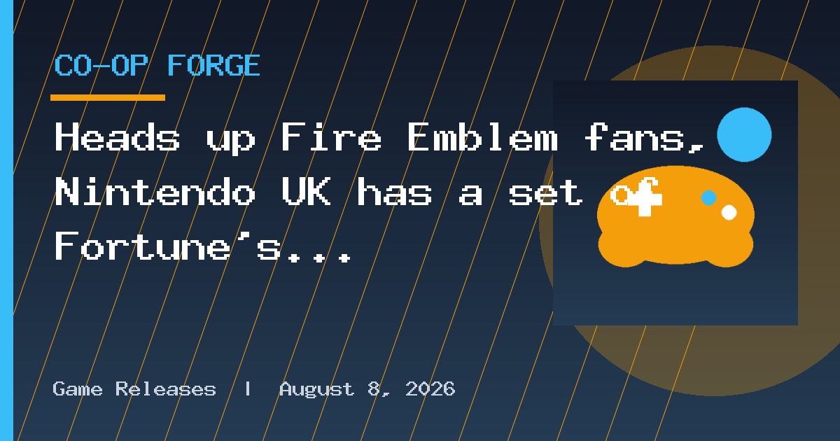 Heads up Fire Emblem fans, Nintendo UK has a set of Fortune's Weave acrylic