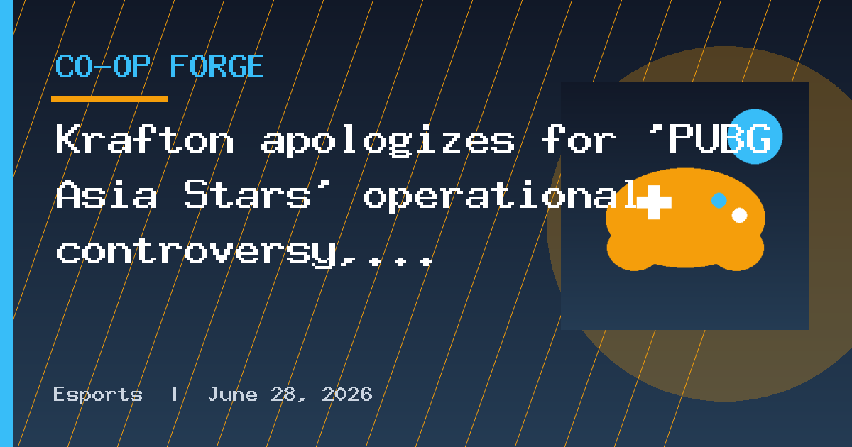 Krafton apologizes for 'PUBG Asia Stars' operational controversy, adjusts roster