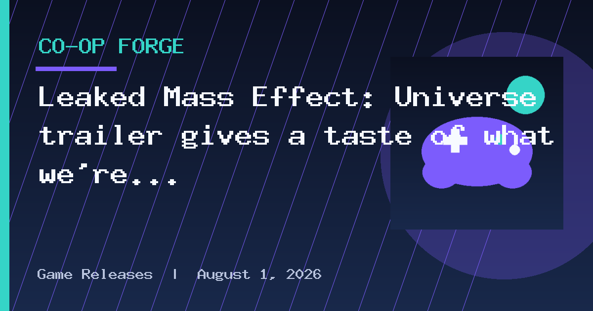 Leaked Mass Effect: Universe trailer gives a taste of what we're all missing