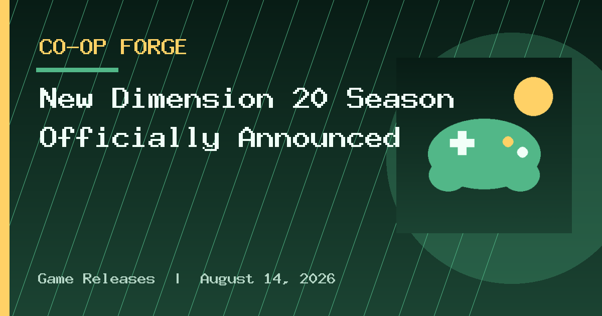 New Dimension 20 Season Officially Announced
