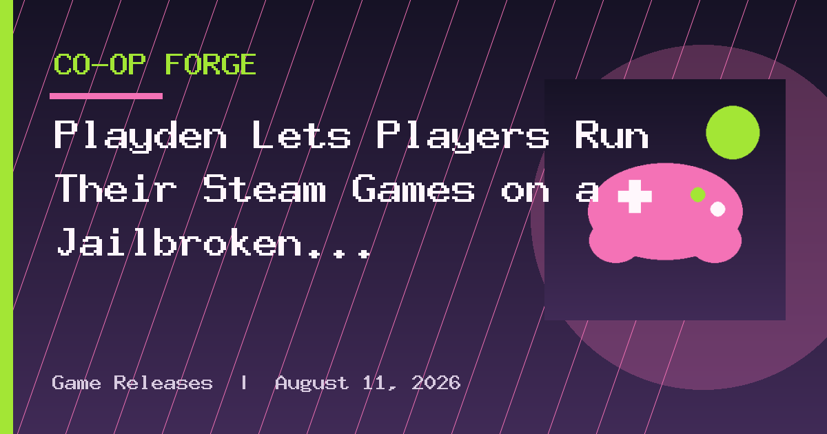 Playden Lets Players Run Their Steam Games on a Jailbroken PS5