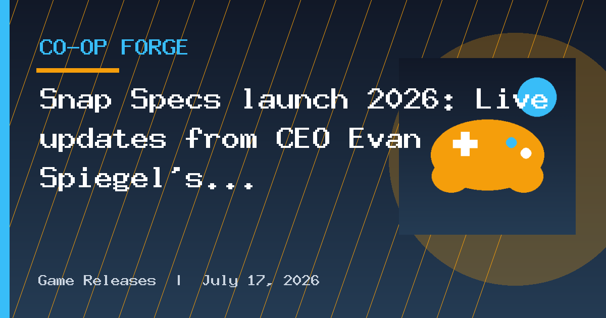 Snap Specs launch 2026: Live updates from CEO Evan Spiegel's keynote