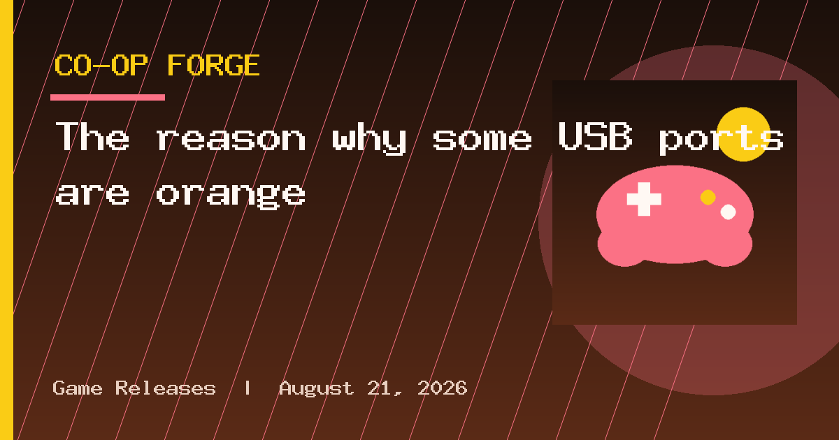 The reason why some USB ports are orange
