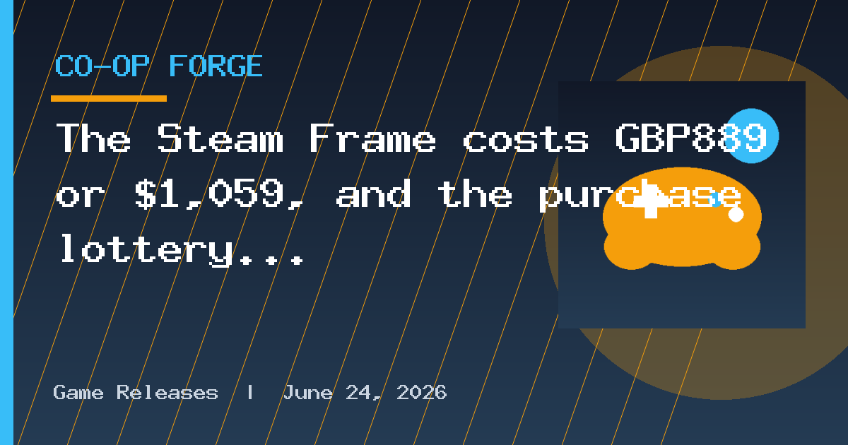 The Steam Frame costs £889 or $1,059, and the purchase lottery is now live