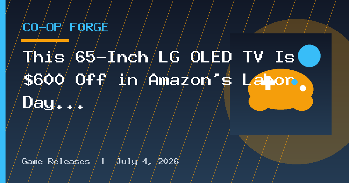This 65-Inch LG OLED TV Is $600 Off in Amazon’s Labor Day Sale